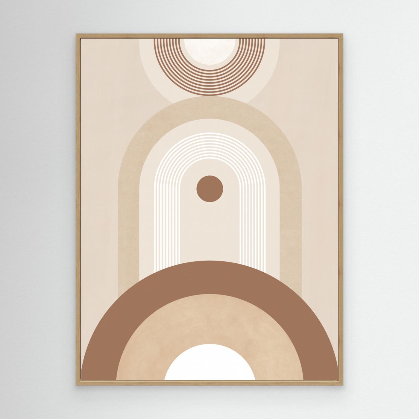 Beige Mid Century Poster No.2 by Elena Ristova