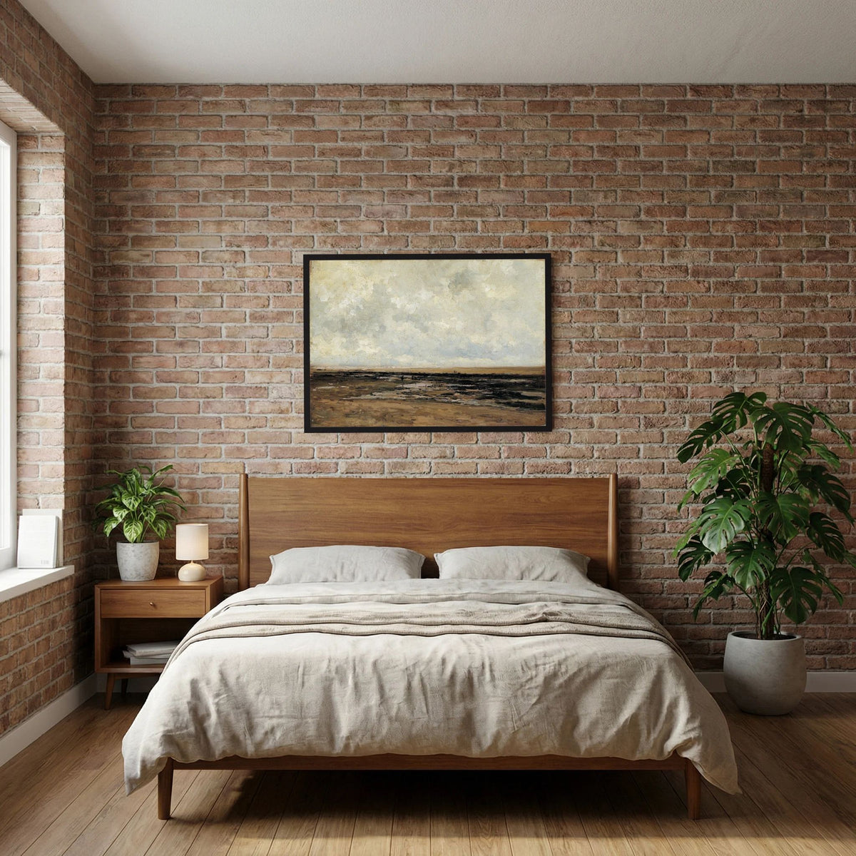 Neutral Landscape Art Print | Serene Minimal Landscape for Modern Home Decor