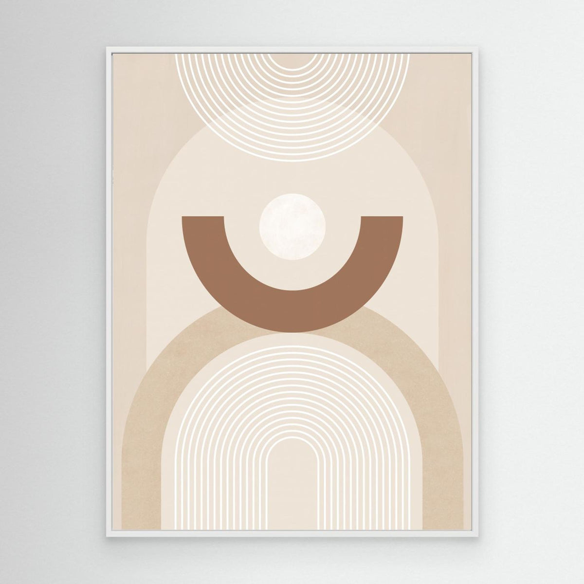 Beige Mid Century Poster No.1 by Elena Ristova