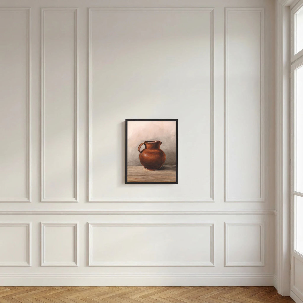 Terracotta Pot Still Life Vintage Wall Art Print