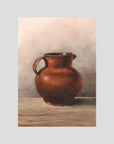Terracotta Pot Still Life Vintage Wall Art Print No Frame No border