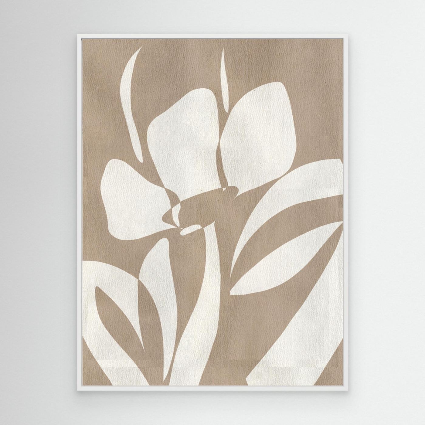 Muted Petals No 3 by Shatha Al Dafai White