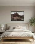 Warm Neutral Landscape Art Print | Serene Earth Tone Artwork for Modern Home