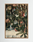 Vintage Christmas Tree Art Print