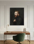 Moody Artist Portrait Vintage Wall Art Print