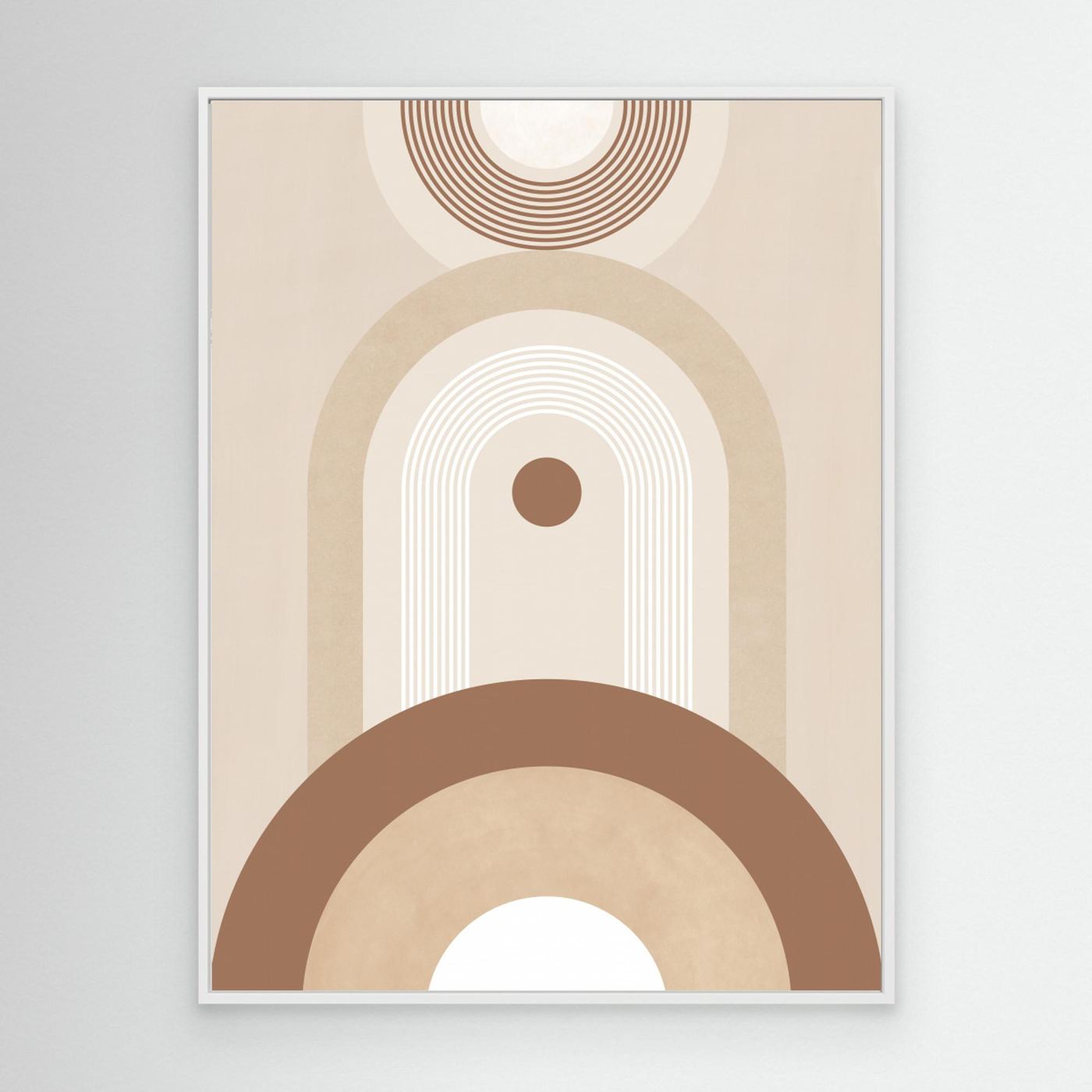 Beige Mid Century Poster No.2 by Elena Ristova