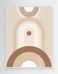 Beige Mid Century Poster No.2 by Elena Ristova