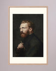 Moody Artist Portrait Vintage Wall Art Print Oak Nature Freja