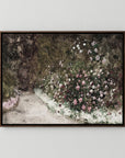 Garden Path Landscape Canvas | Soft Neutral Floral Wall Art