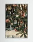 Vintage Christmas Tree Art Print