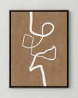 Brown Single Line Artwork by Elena Ristova