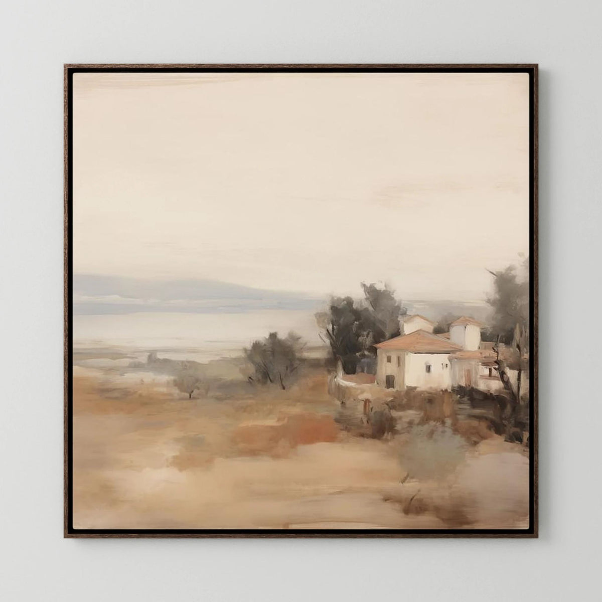 Old World Farmhouse Landscape Canvas