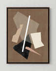 Brown Paper Cuts Painting by Elena Ristova