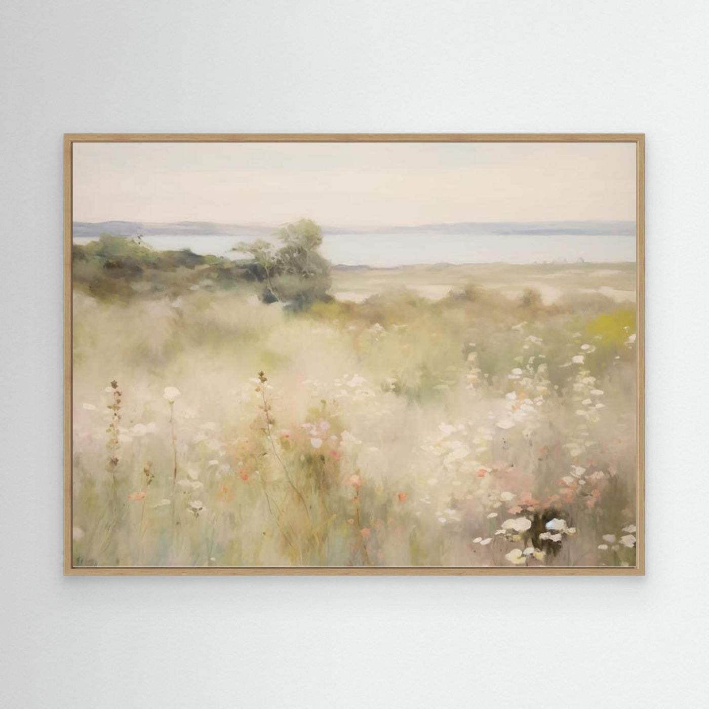 Soft Neutral Countryside Landscape | Canvas