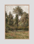 Woodland Landscape Vintage Wall Art Print Oak Nature No border