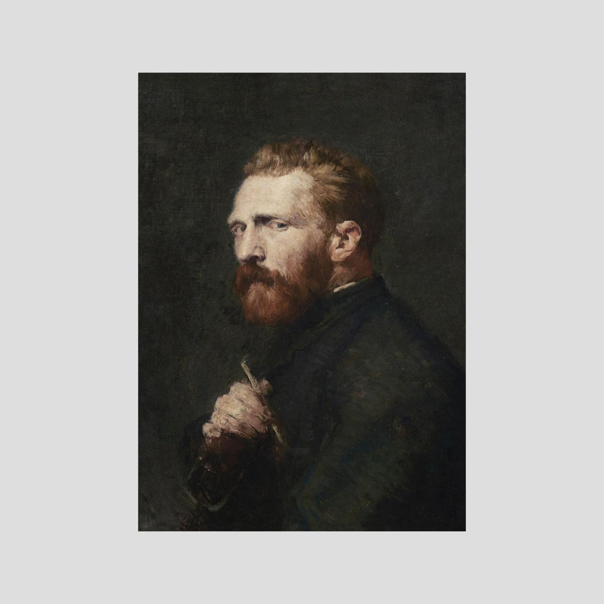 Moody Artist Portrait Vintage Wall Art Print No Frame No border
