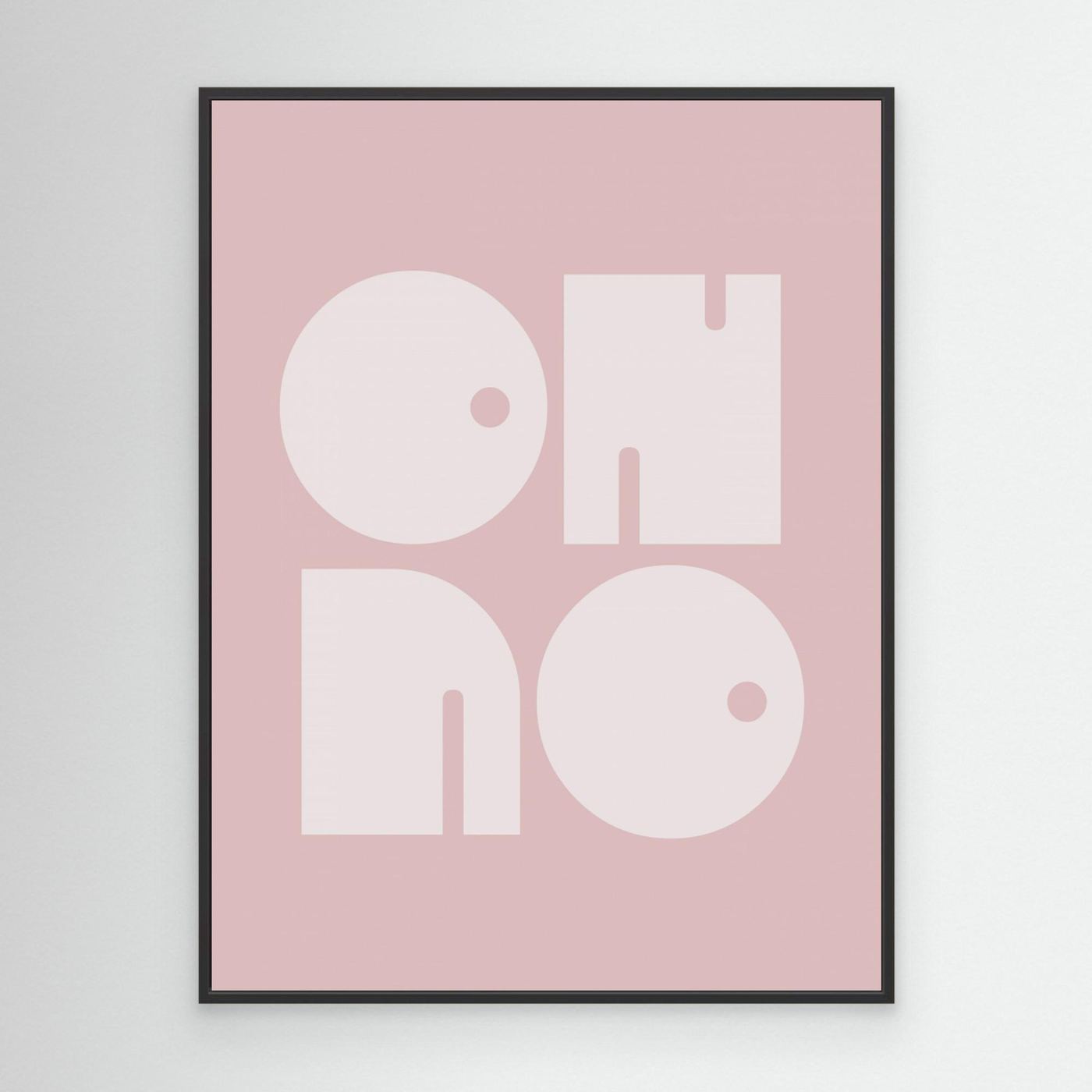 Oh No Pink Whiteratio 3x4 Print By Bohonewart by Emel Tunaboylu