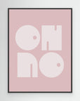 Oh No Pink Whiteratio 3x4 Print By Bohonewart by Emel Tunaboylu