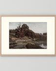 Warm Neutral Landscape Art Print | Serene Earth Tone Artwork for Modern Home Oak Nature Freja