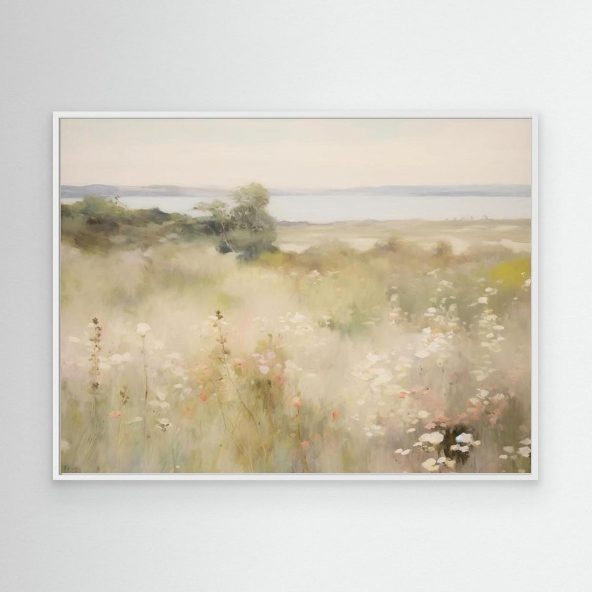 Soft Neutral Countryside Landscape | Canvas