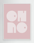 Oh No Pink Whiteratio 3x4 Print By Bohonewart by Emel Tunaboylu