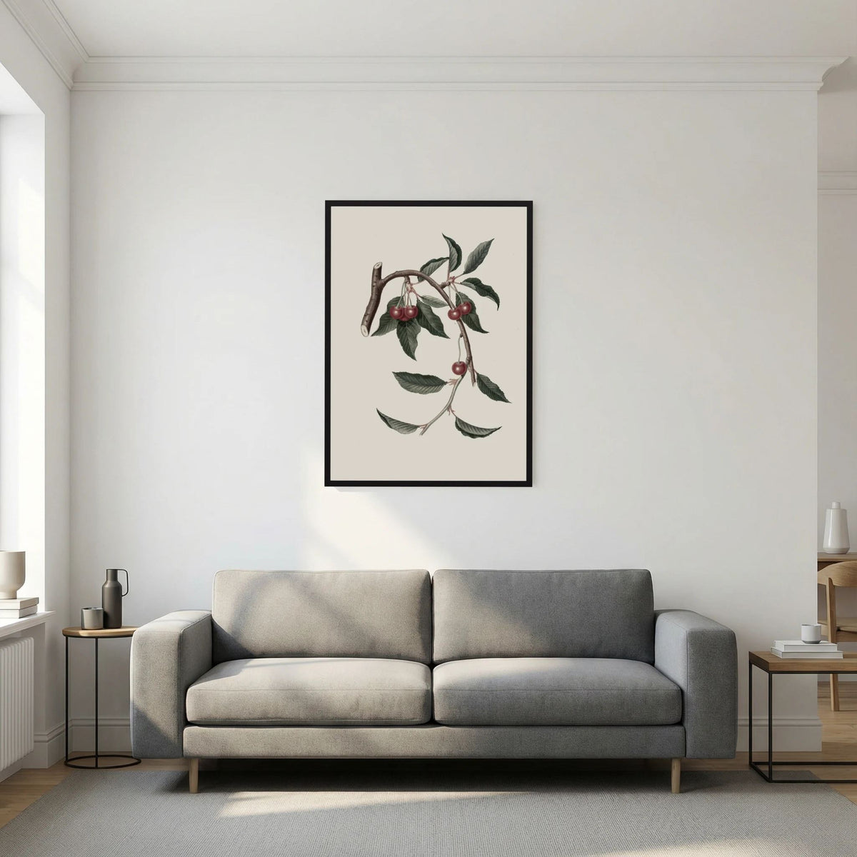 Vintage Cherry Botanical Art Print