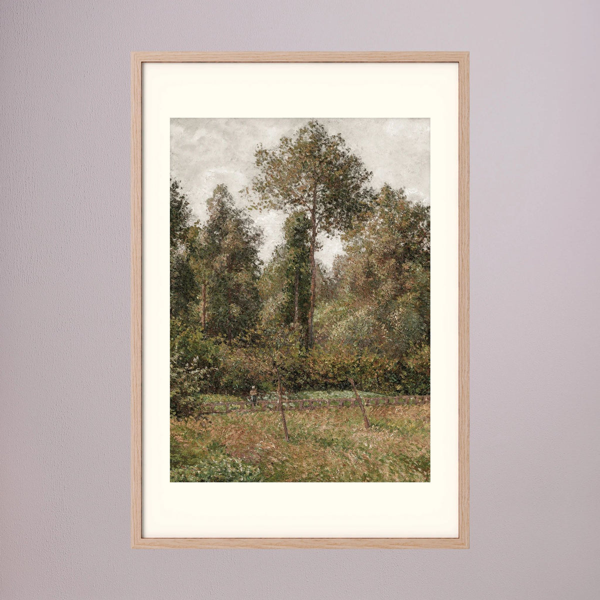 Woodland Landscape Vintage Wall Art Print Oak Nature Freja
