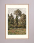Woodland Landscape Vintage Wall Art Print Oak Nature Freja