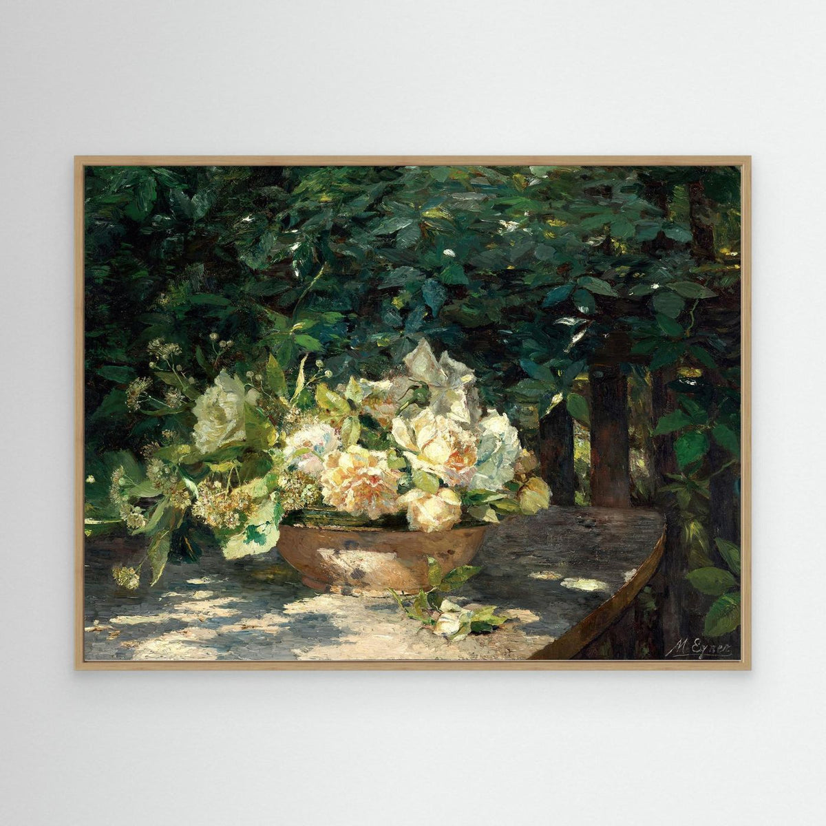 Garden Gathering Floral Artwork Canvas