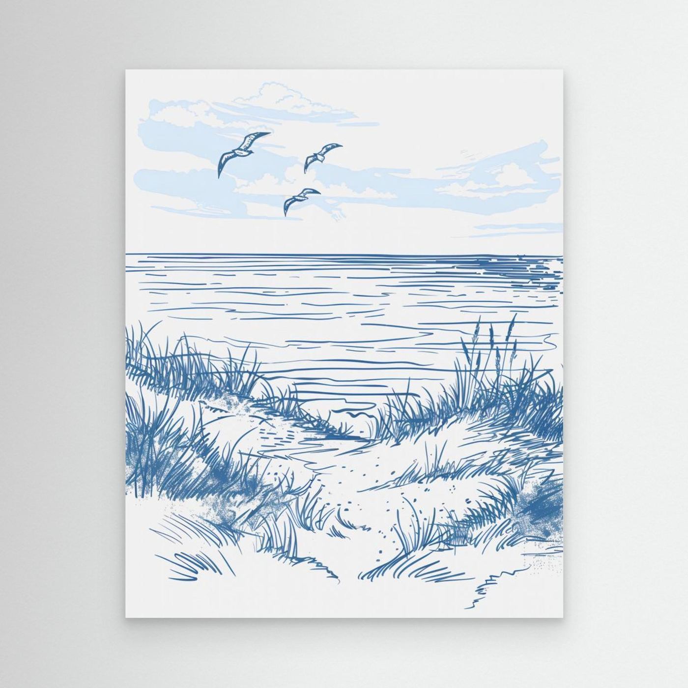Seascape Sketch by Jolly And Dash