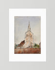 Old World Church Christmas Art Print