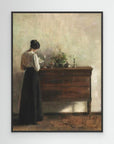 Lady Reading Canvas Print