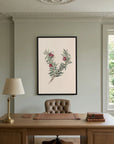 Vintage Red Berry Botanical Art Print