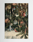 Vintage Christmas Tree Art Print