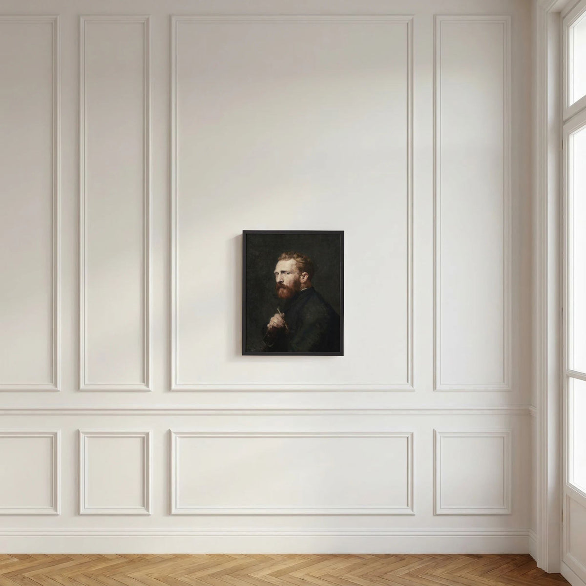 Moody Artist Portrait Vintage Wall Art Print