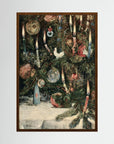Vintage Christmas Tree Art Print