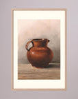 Terracotta Pot Still Life Vintage Wall Art Print Oak Nature Freja