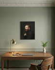 Moody Artist Portrait Vintage Wall Art Print