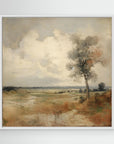 Soft Neutral Field Landscape | Canvas