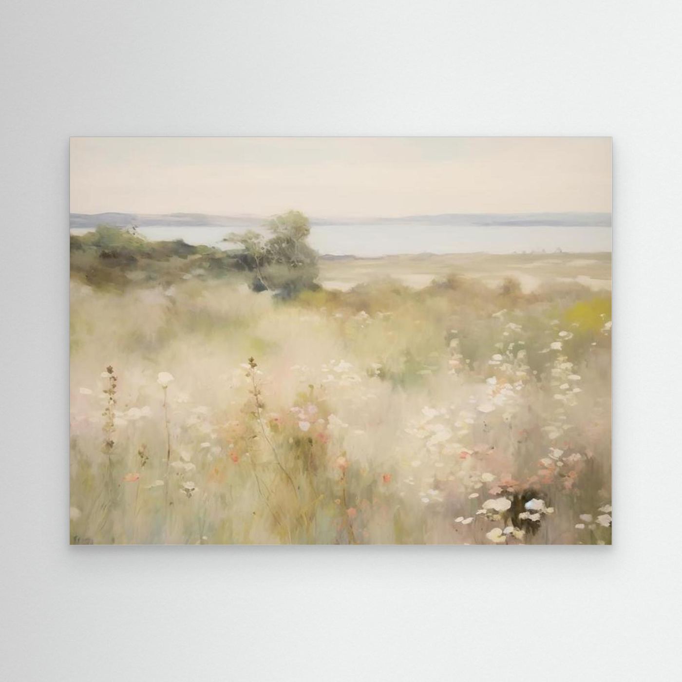Soft Neutral Countryside Landscape | Canvas