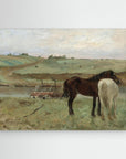 Timeless Equestrian Landscape Canvas