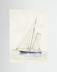 Sailboat Wall Art Print No Frame No border