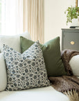 Celine Blue Floral Pillow Cover
