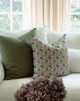 Mabel Blue Floral Pillow Cover