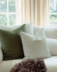 Amelie Soft Blue Floral Pillow Cover
