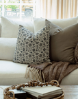 Celine Blue Floral Pillow Cover