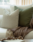Sylvie Sage Green Floral Pillow Cover