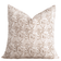 Magnolia Floral Block Printed Pillow Cover | Burgundy, Mustard