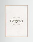 Vintage Bee Wall Art | Classic Botanical Illustration