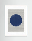 Watercolor Circle and Stripes by The Miuus Studio Oak Nature White